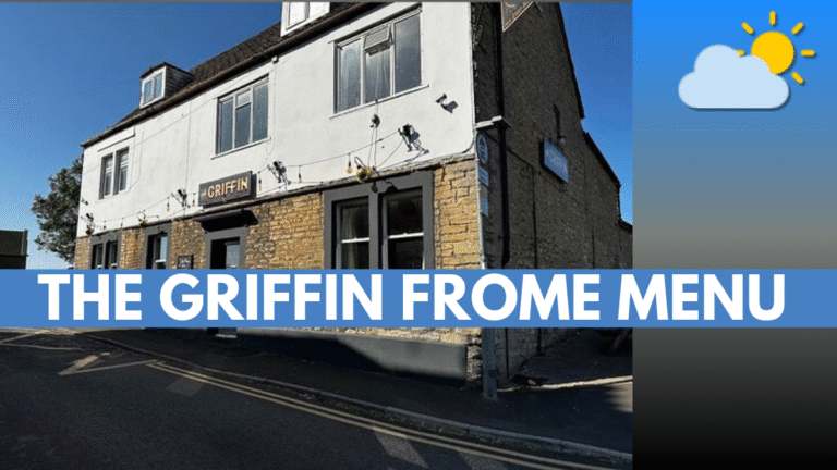 The Griffin Frome Menu