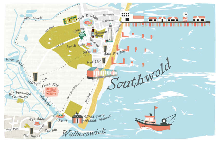 Map of Southwold