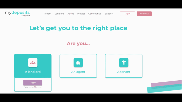 My Deposit Scotland Login